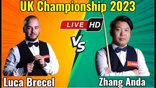 Luca Brecel vs Zhang Anda UK Championship 2023 Round 2 Live HD [upl. by Juliana478]