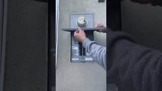 Opening an electrical panel Push latch [upl. by Far296]