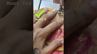 Lace work technique for beginners fashion fashionstyles sareefashion tailoring [upl. by Inwat22]