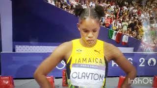 TIA CLAYTON The Only JAMAICAN in the 100m Finals Paris Olympics🇯🇲🇯🇲 She WINS her Semis [upl. by Helsa687]