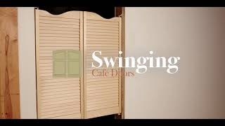 Cafe Saloon Louvre Door Product Video [upl. by Hujsak]