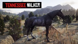 How to Get the Tennessee Walker Black Rabicano Horse in RDR2 [upl. by Ayomat45]