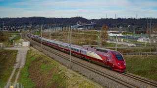 Passages départs et arrivées de TGV et TER janvier 2023 [upl. by Hawger583]