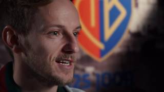 125 Joor FCB Interview mit Ivan Rakitic [upl. by Einoj]