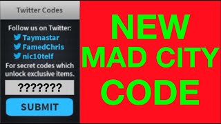 New Code In Mad City 2019 Mad City Update [upl. by Oswald]