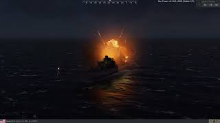 Sea Power 8 SSN22 Sunburns from a SovremennyClass Destroyer destroying Leahy missile cruiser [upl. by Anahs]