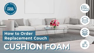 how to order replacement couch cushion foam [upl. by Kandy770]