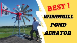 American Eagle Windmills  Worlds Best Windmill Pond Aerator  Pond Windmill Aerator  Aeration [upl. by Jake]