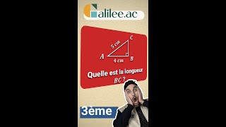 Calculer une LONGUEUR avec PYTHAGORE  Exercice Corrigé  Maths Troisième [upl. by Seumas316]