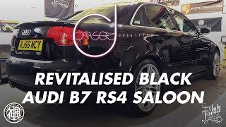 BLACK AUDI B7 RS4 SALOON OFFSET DETAILING ESSEX [upl. by Etteve]