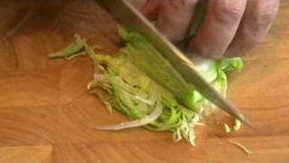 How to chiffonade a lettuce [upl. by Konrad]