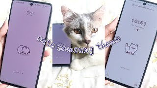 Cute Samsung themes for free  Cat Phone Theme aesthetic cute cat themes samsung [upl. by Holsworth]