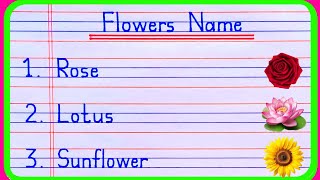 10 Flowers Name in English  Flowers Name  Flowers Name in Englsih  phoolon ke naam  Flower Name [upl. by Arua]