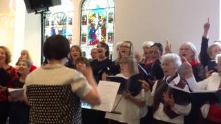 Women Singing Iko Iko Song The McManus Dundee Scotland [upl. by Cantone219]