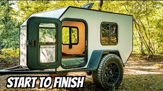 DIY micro camper  Full Build Timelapse in under 10 Minutes [upl. by Anaili]