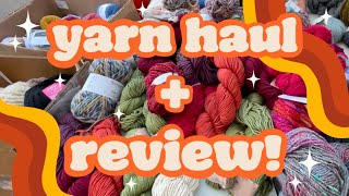 Yarn Haul amp Yarn Reviews [upl. by Anirual867]