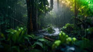 Insomnia Be Gone  Rainy Soundscape for Deep and Restful Sleep  Rainy Forest Ambient c5 [upl. by Filip]