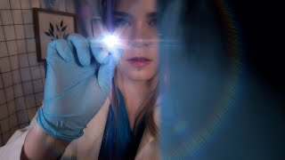 ASMR Hospital Detailed Optic Cranial Nerve Exam  Orbital Ultrasound Lashes on Lens [upl. by Pierre]