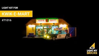 LEGO KwikEMart 71016  Light Kit  Light My Bricks [upl. by Rohclem131]