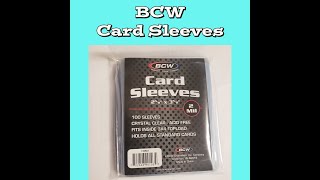 BCW Card Sleeves Review [upl. by Neerbas]