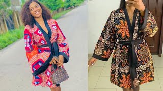 How to cut and sew a flared kimono dress with lining detailed and beginner friendly [upl. by Eatton]