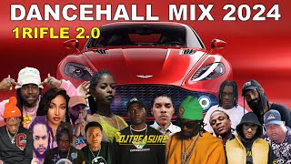 LATEST DANCEHALL MIX 2024  1RIFLE  VYBZ KARTEL MASICKA NAJEERIII SQUASH KRAFF  DJ TREASURE [upl. by Yt830]