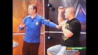 Stefano Benzi intervista John Cena WWE News del 21012008 Sportitalia [upl. by Aryahay559]