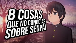 Top 8 Cosas Que No Conocias De Senpai  Yandere Simulator [upl. by Tiana]