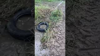 Clever Culvert Cleaning Method  ViralHog [upl. by Samale]