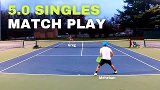 NTRP 50 Singles Tennis Match Play Full Set [upl. by Haldi]