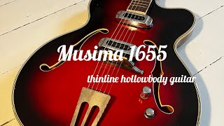 Musima 1655  vintage thinline hollowbody guitar  Made in GDR [upl. by Eaton]