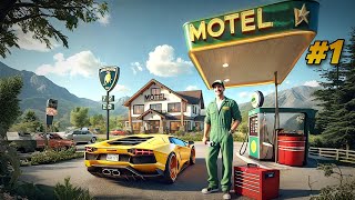 I started my Motel and gas station  Motel Maneger Gameplay 1 [upl. by Noak264]