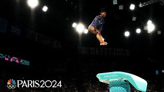 Simone Biles CLEARED FOR TAKEOFF to begin individual allaround final  Paris Olympics  NBC Sports [upl. by Sokil]