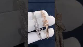 Chaumet Jeux De Liens 18K Rose Gold Diamonds Bracelet 082180 18kgold diamond [upl. by Amahcen]