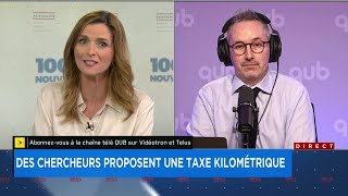 Taxe kilométrique  «C’est quand même pas une petite taxe qu’on évoque» dit Francis Gosselin [upl. by Hershel826]