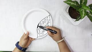 How to do plate art ArtCraftwithPRATIMA [upl. by Hekker]