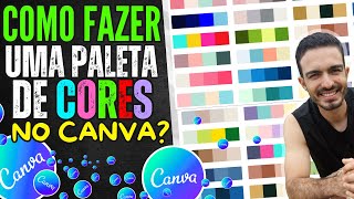 Como Fazer Paleta de Cores No Canva  Fazer Paleta de Cores Canva [upl. by Alyahc]