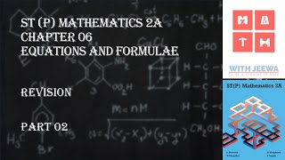 Grade 07Chapter 06RevisionPart 2Equations amp Formulae [upl. by Lepine]