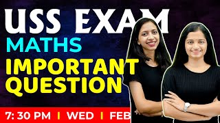 USS Exam Maths  Important Questions  Exam Winner USS [upl. by Atcele]