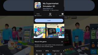 How to download Supermarket Simulator in Mobile Supermarket Simulator Android Gameplay shorts [upl. by Nwahsit705]