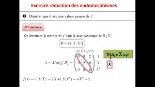 Exercice réduction des endomorphismes avec les polynômes  endomorphisme diagonalisable [upl. by Ebaj]