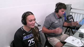 Marymount Womens Volleyball Postgame vs Gwynedd Mercy  Eliza Freeman [upl. by Akihsar526]