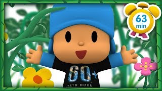 🌱 POCOYO FRANÇAIS  Cultiver des plantes Earth Hour  63 min   DESSIN ANIMÉ pour enfants [upl. by Erdnad]