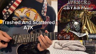 Avenged Sevenfold Trashed And Scattered Guitar Lesson [upl. by Arreis]