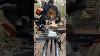 Evolution Cordless Double Bevel Mitre Saw amp Stand Take your Cutting Game Anywhere⁠ [upl. by Reivaxe]