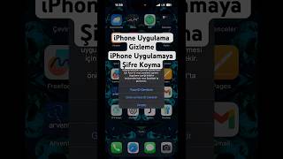 iPhone Uygulama Gizleme  iPhone Uygulamaya Şifre Koyma ios18 [upl. by Enitsirk606]