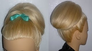 FESTLICHE amp EINFACHE Frisur für mittellanges Haar zum selber machen EASY Hair Bun Updo Peinados [upl. by Nosydam502]