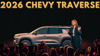 2026 Chevy Traverse Spacious Stylish and FamilyFriendly [upl. by Eelarbed]