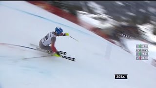 Jared Goldberg  Slalom Run  Wengen Alpine Combined 2016 [upl. by Stacy480]