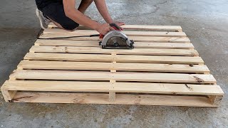 Creative Wood Pallet Furniture DIYs You Cant Miss  Recycled Wood Pallet Chair Building Projects [upl. by Wertz]